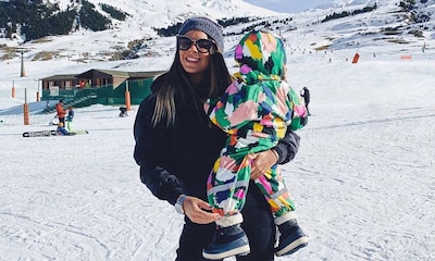 La escapada a la nieve de Laura M. Flores con su hijo Matías