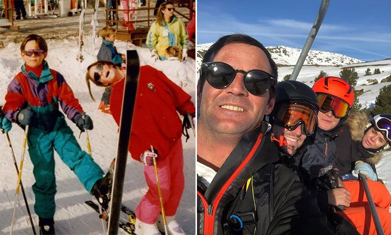 José, Amelia y Ana Bono disfrutan de la nieve en familia... ¡como cuando eran niños!