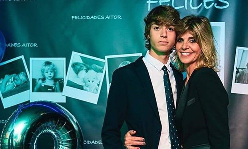 Aitor, el hijo de Arantxa de Benito y Guti, cumple 18 años y su madre abre el álbum de fotos más personal