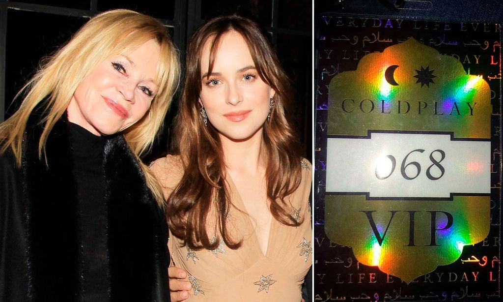 Melanie Griffith, emocionadísima por asistir al concierto de su 'yerno', Chris Martin