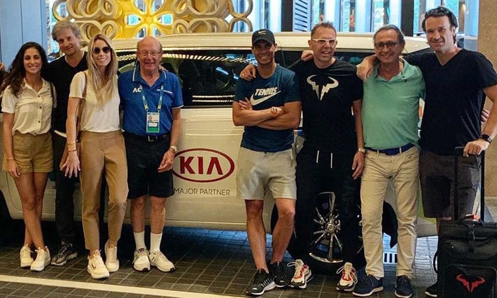 La foto de familia de Rafael Nadal y Mery Perelló para despedirse de Australia