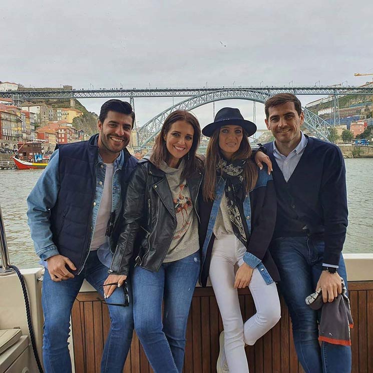 Paula Echevarría y Miguel Torres, con Iker y Sara, sus 'perfectos anfitriones' en Oporto