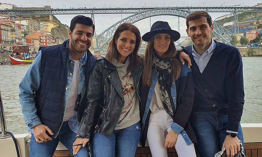Paula Echevarría y Miguel Torres, con Iker y Sara, sus 'perfectos anfitriones' en Oporto
