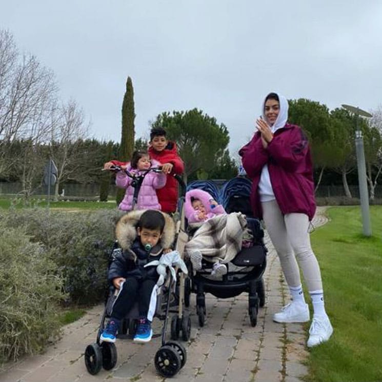 Naturaleza y ejercicio, el plan familiar de Georgina Rodríguez en su regreso a Madrid