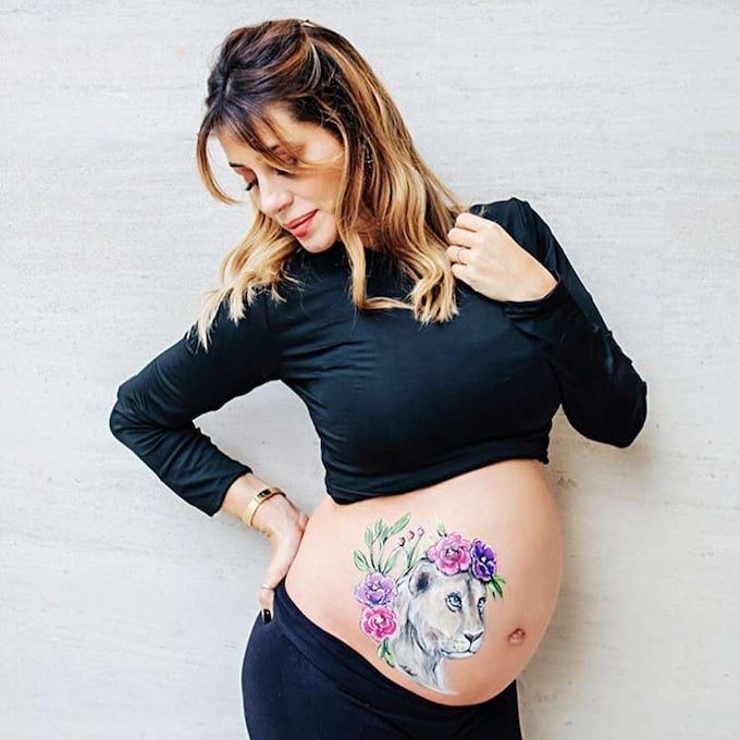 Elena Tablada convierte su embarazo en puro arte con una original creación
