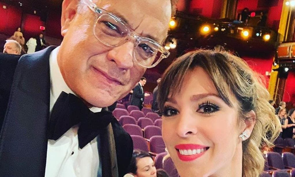 Gisela rescata una foto de los Oscar para enviar un mensaje a Tom Hanks, aislado por coronavirus
