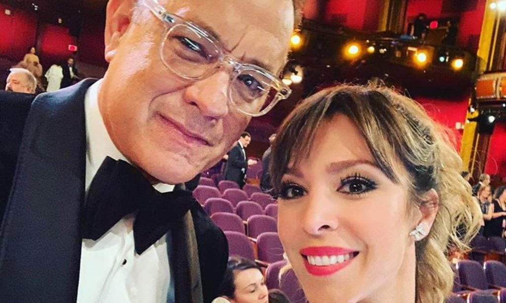 Gisela y Tom Hanks en los Oscar