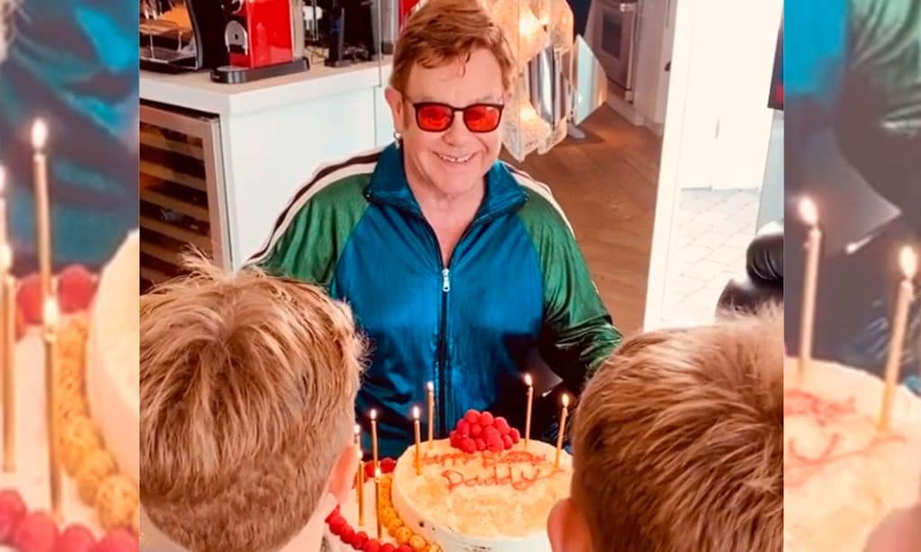 ¡Cómo han crecido! Los hijos de Elton John cantan a su padre por su cumpleaños