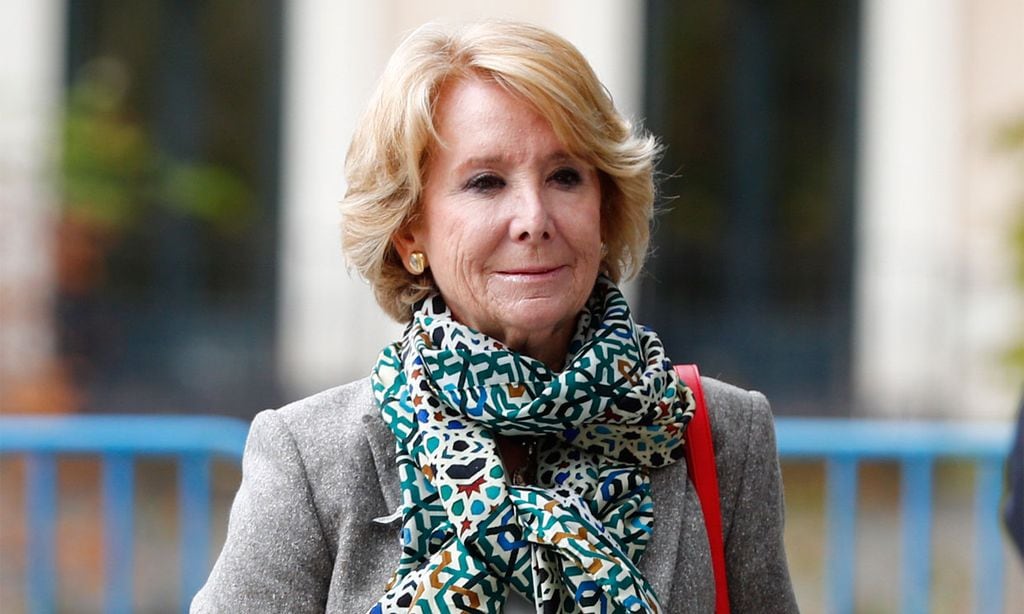 Esperanza Aguirre cuenta cómo avanza su recuperación tras abandonar el hospital