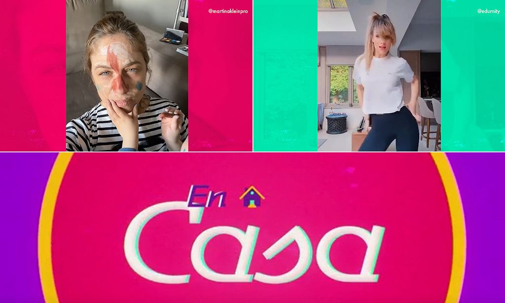 Martina Klein muestra su peculiar tutorial de maquillaje y Edurne saca su lado sexy en esta entrega de 'En casa'