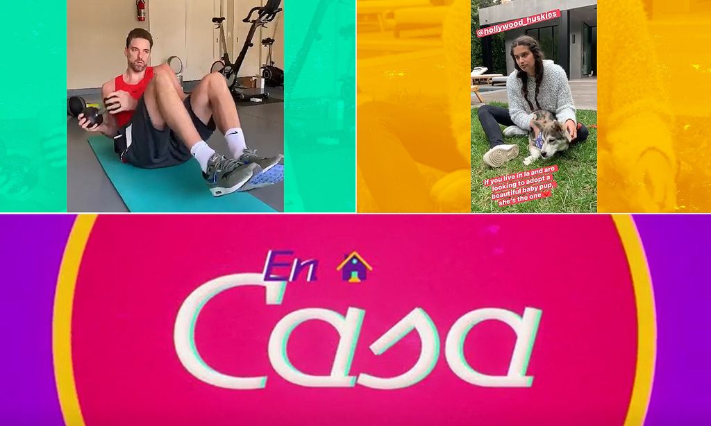 Sara Sampaio disfruta con su mascota y Pau Gasol cambia el balón por las pesas en el capítulo de 'En casa'