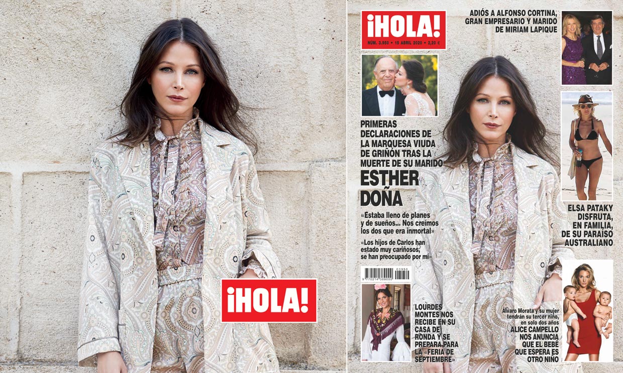 Esther Doña en la portada de ¡HOLA!