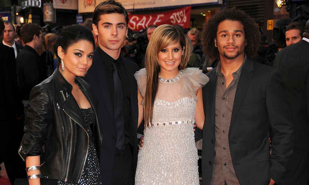Vanessa Hudgens, Zac Efron, Ashley Tisdale y Corbin Bleu en la premiere de 'High School Musical 3'