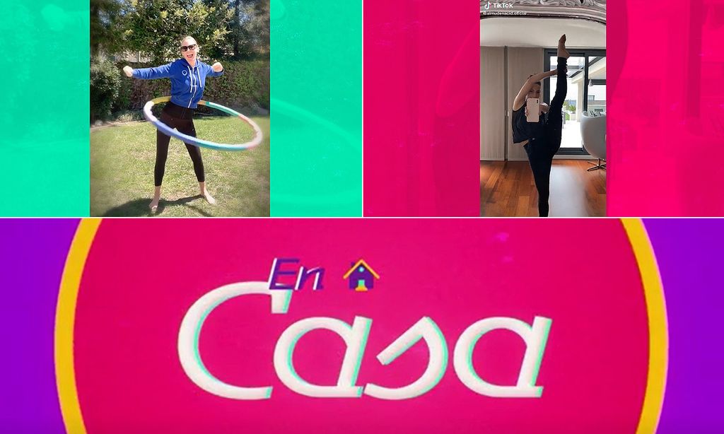 'En casa': January Jones tiene una divertida forma de ejercitarse y Almudena Cid se apunta a un reto rival