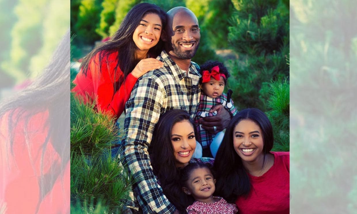 Kobe Bryant con su mujer Vanessa y sus hijas