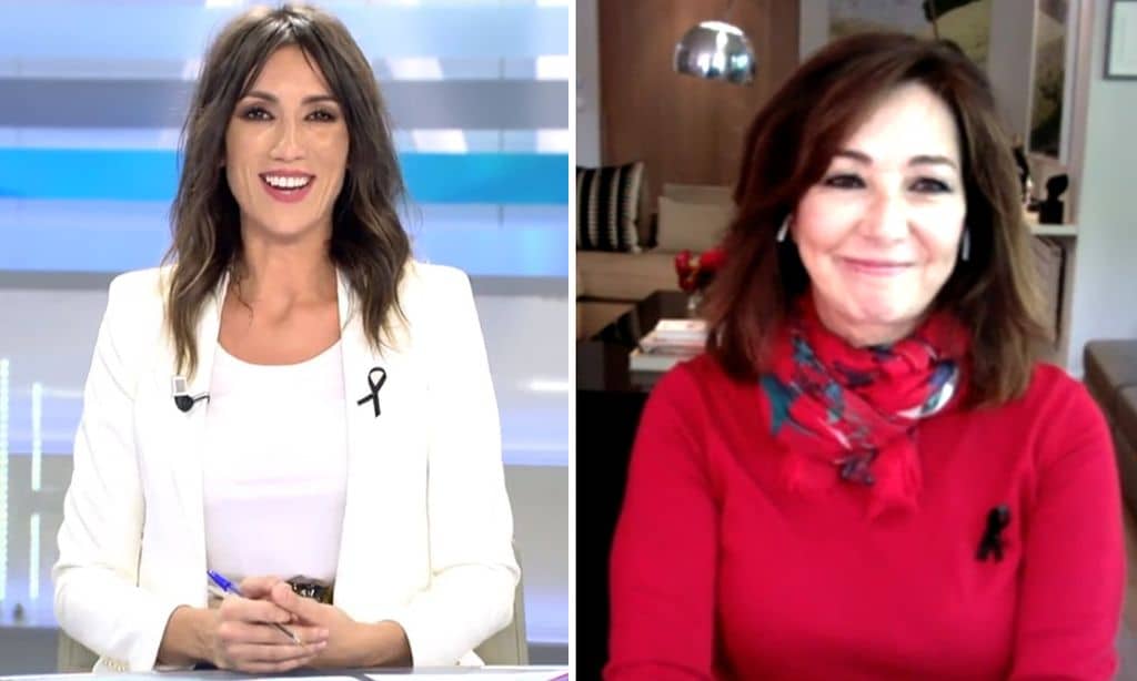 Ana Rosa Quintana conecta en directo con su programa desde el salón de su casa y con un acompañante inesperado