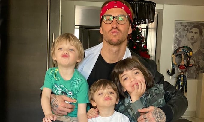 Sergio Ramos y sus hijos
