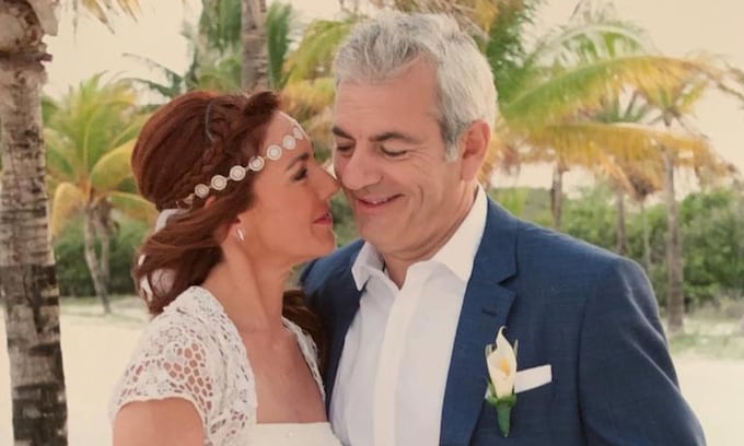 Carlos Sobera y su mujer Patricia el día de su boda