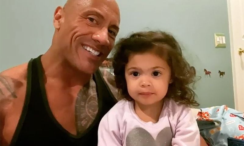 ¿Es papá un personaje de dibujos? La hija de Dwayne Johnson lo tiene claro