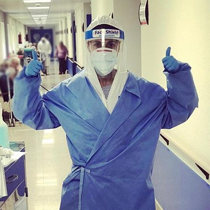 Esta actriz española ha vuelto a ponerse la bata de enfermera para luchar contra el coronavirus