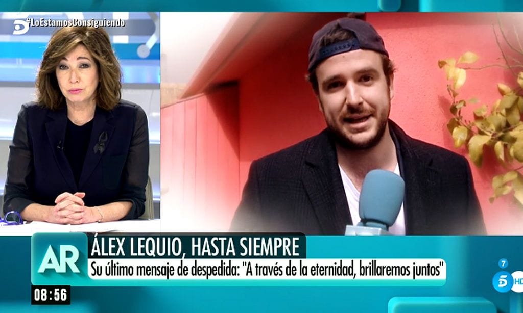 La emoción de Ana Rosa Quintana al despedirse de Álex, el hijo de su compañero Alessandro Lequio