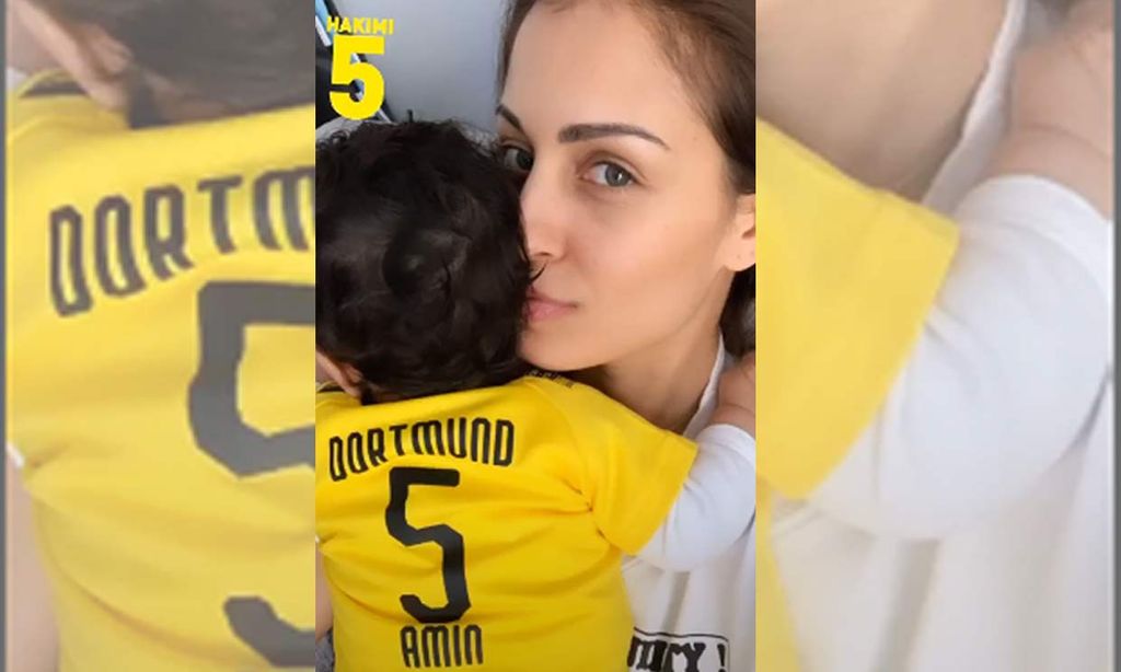 Hiba Abouk y el pequeño Amin, los mejores talismanes de Achraf Hakimi en su vuelta a la competición