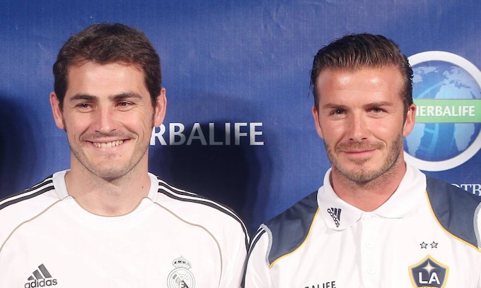 Iker Casillas y David Beckham