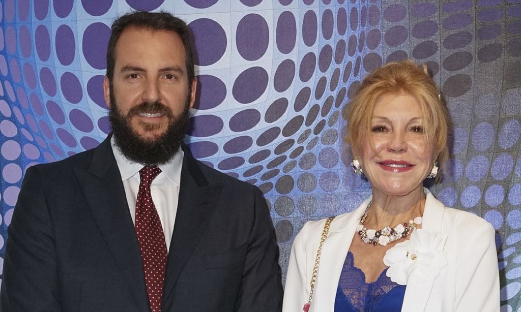 La baronesa Thyssen con su hijo Borja