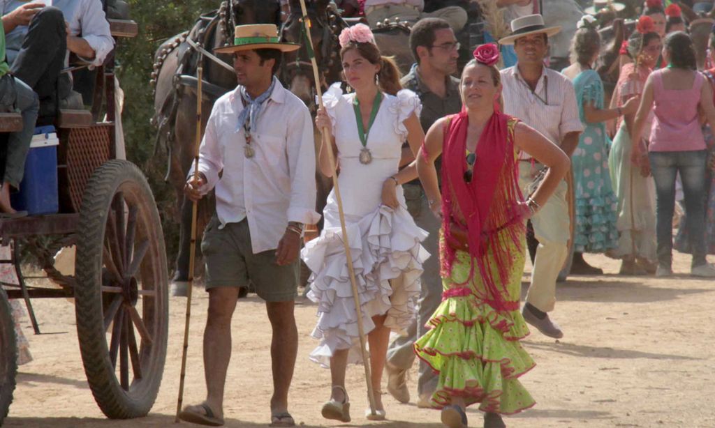 Francisco Rivera y Lourdes Montes, en El Rocío