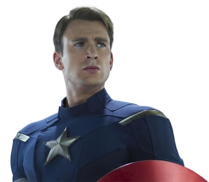 Chris Evans como el Capitán América