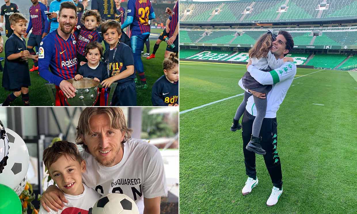 ¡Que ruede el balón! Ellos también tienen ganas de ver a papá en el campo