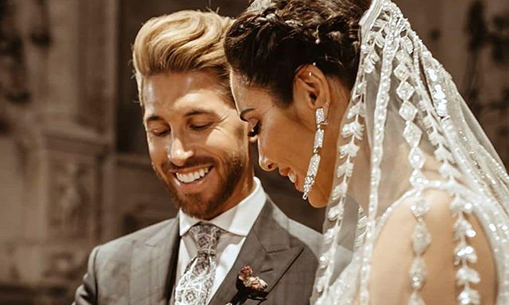 Pilar Rubio y Sergio Ramos abren el álbum de su boda y publican fotos inéditas por su aniversario