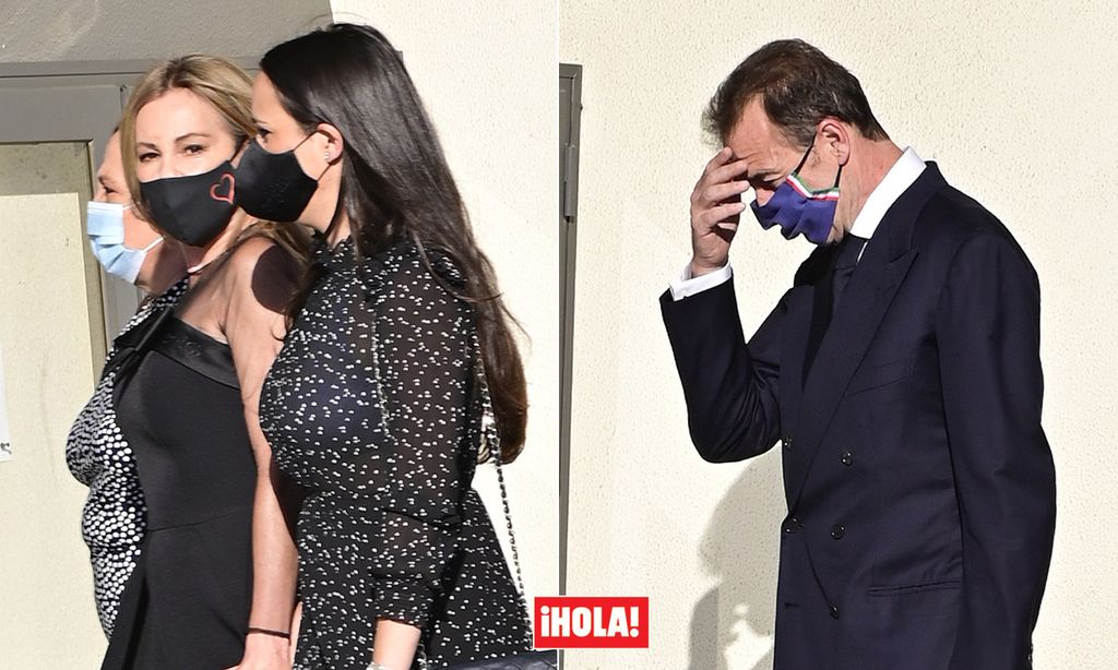 Ana Obregón y Alessandro Lequio, con la emoción a flor de piel en el funeral de su hijo Álex