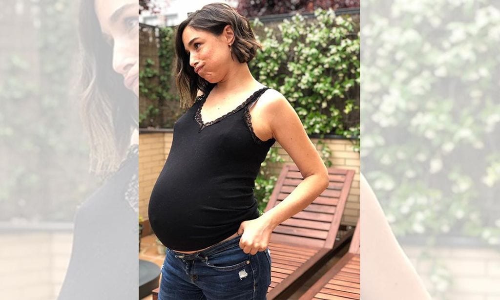 Candela Serrat, a punto de dar a luz