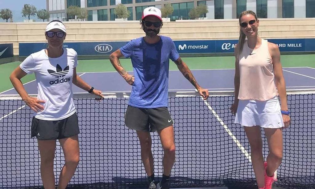 Maribel Nadal se enfrenta en la cancha de tenis a… ¡Leiva!