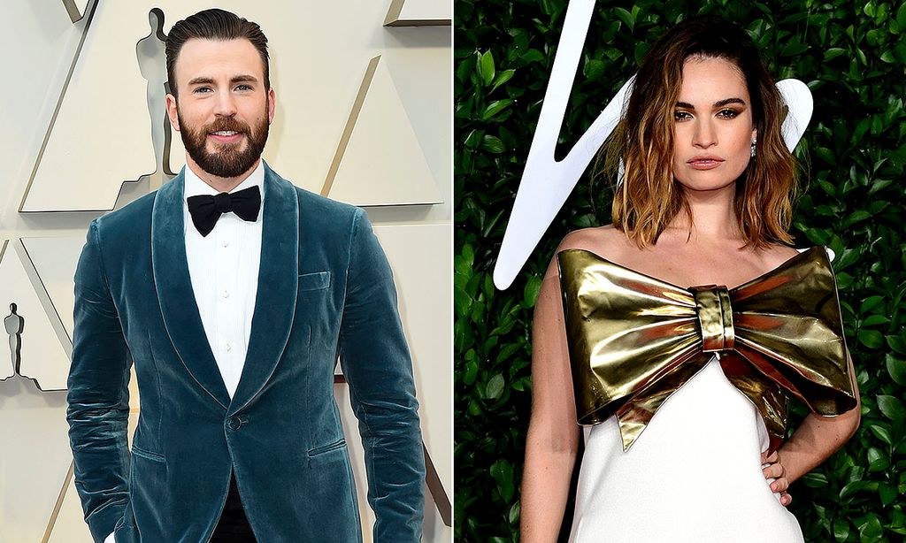 La noche de Lily James y Chris Evans en Londres dispara los rumores sobre una posible relación