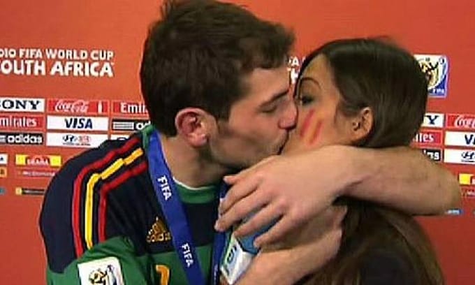 Iker Casillas y Sara Carbonero en el Mundial de Sudáfrica