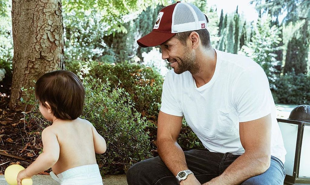 Fernando Verdasco con su hijo 