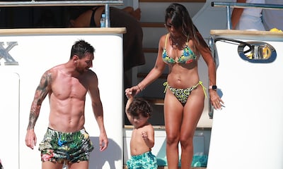 ¡Todos a bordo! El divertido día de Leo Messi y Antonela Roccuzzo con su familia en aguas de Ibiza