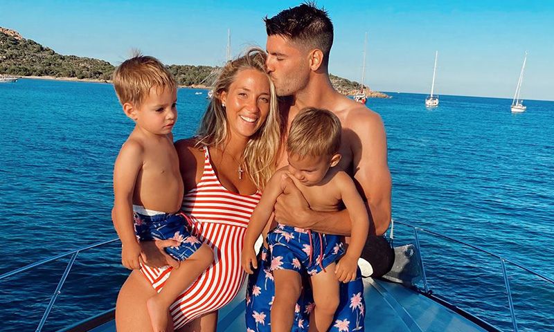 Alice Campello Y Alvaro Morata Disfrutan En Italia Con Sus Hijos