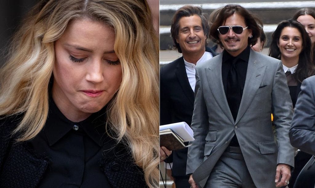 Las lágrimas de Amber Heard en el final del juicio de Johnny Depp