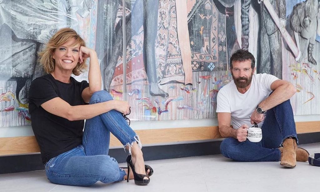 María Casado y Antonio Banderas