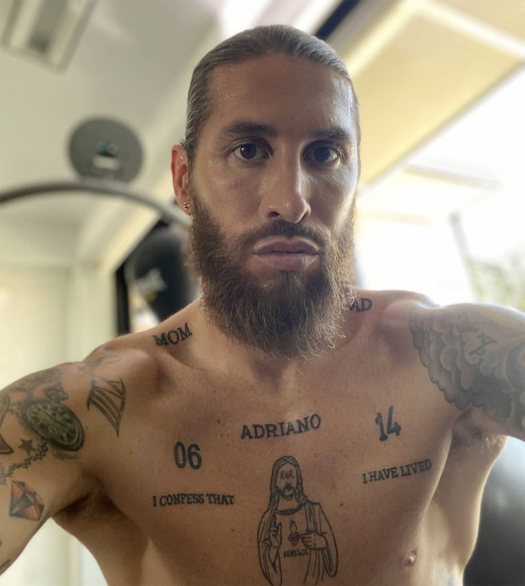 Sergio Ramos Revoluciona Las Redes Con Sus Nuevos Tatuajes Foto 2