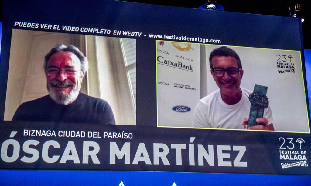 Antonio Banderas reaparece en el Festival de Málaga tras superar el coronavirus