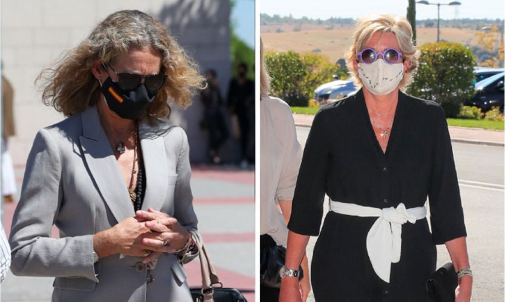 La infanta Elena, entre los numerosos amigos que han asistido al funeral del marido de Xandra Falcó