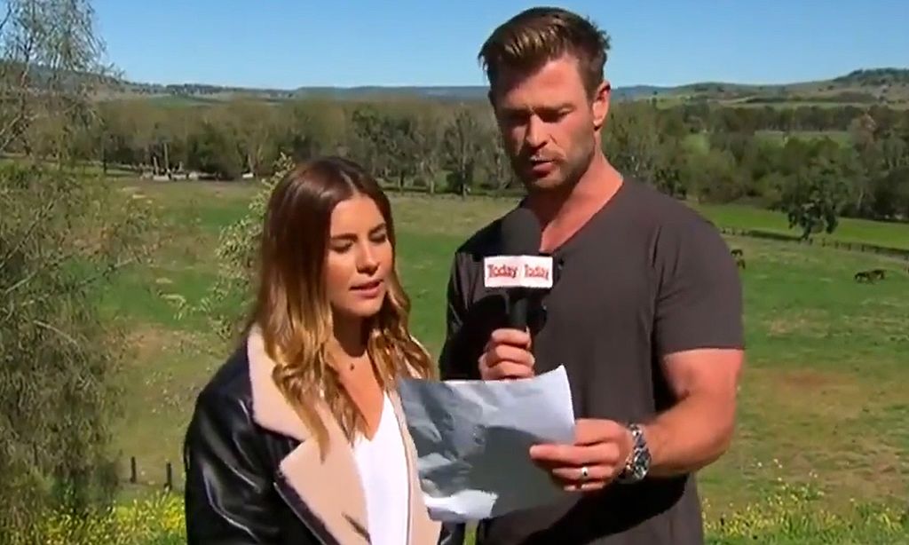 Chris Hemsworth presenta informe meteorológico y causa sensación en las redes 1 Chris Hemsworth