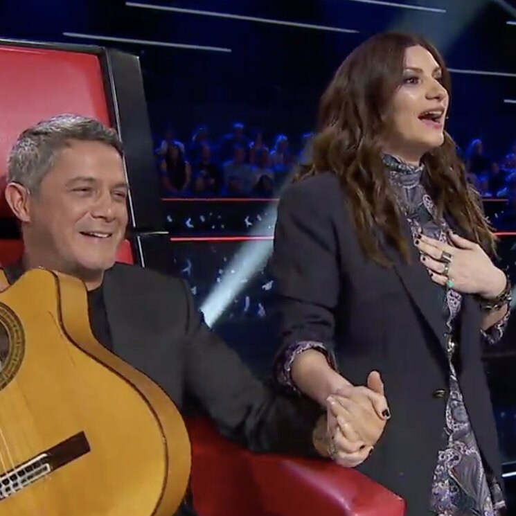 Laura Pausini, 'desesperada' con Alejandro Sanz porque los concursantes se van con él