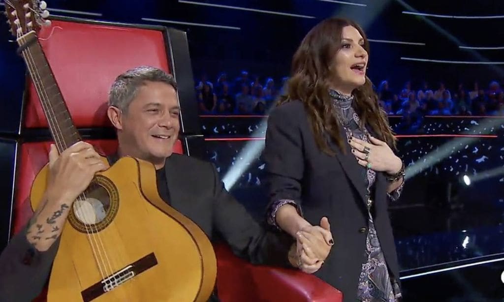 Laura Pausini, 'desesperada' con Alejandro Sanz porque los concursantes se van con él