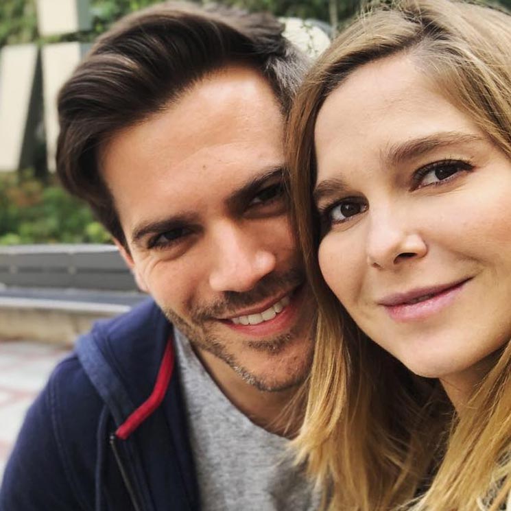 El 'selfie' familiar más divertido y natural de Natalia Sánchez y Marc Clotet