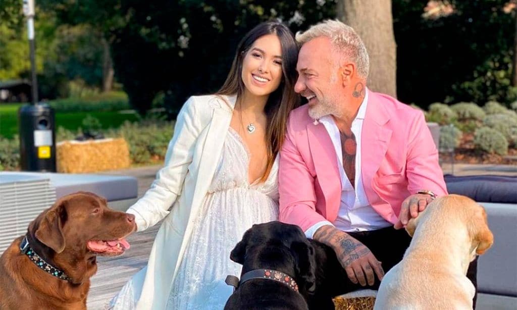 Gianluca Vacchi y Sharon Fonseca celebran su 'baby sower'